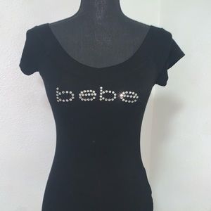 Black Bebe v neck